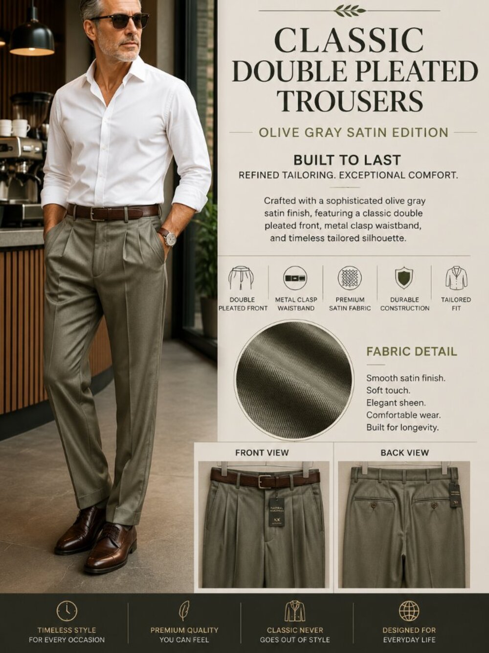 NEW-NWT | N/X | 38" X33" -Light Green Gray